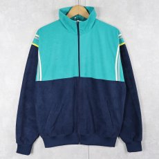 画像1: 70〜80's 切り替えデザイン ベロアトラックジャケット SIZE3 (1)