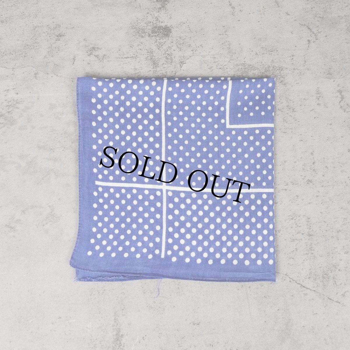 画像1: EURO VINTAGE ドット柄 バンダナ (1)