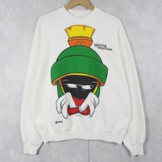 画像1: 90's Marvin the Martian キャラクタープリントスウェット XL (1)