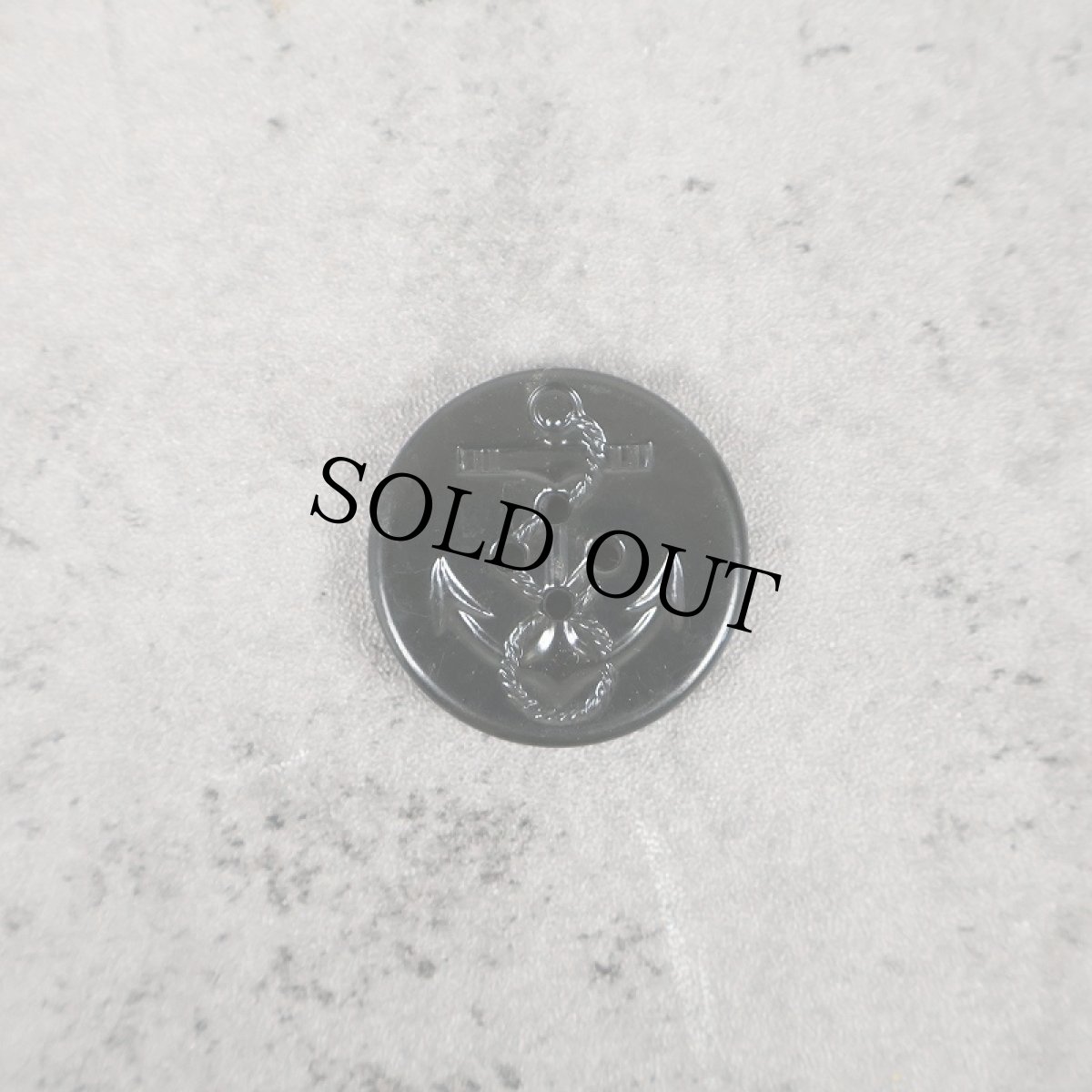 画像1: VINTAGE アンカーボタン BLACK (1)