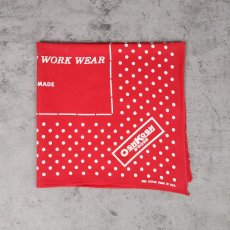 画像2: 70's〜 OSHKOSH USA製 ドット柄 バンダナ (2)