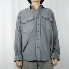 画像3: 90's EMS ロゴ刺繍 フリースシャツ M (3)