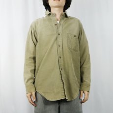 画像2: 90's ORVIS シャモアクロスシャツ M (2)