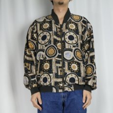 画像2: COCOON 総柄 シルクジャケット M (2)