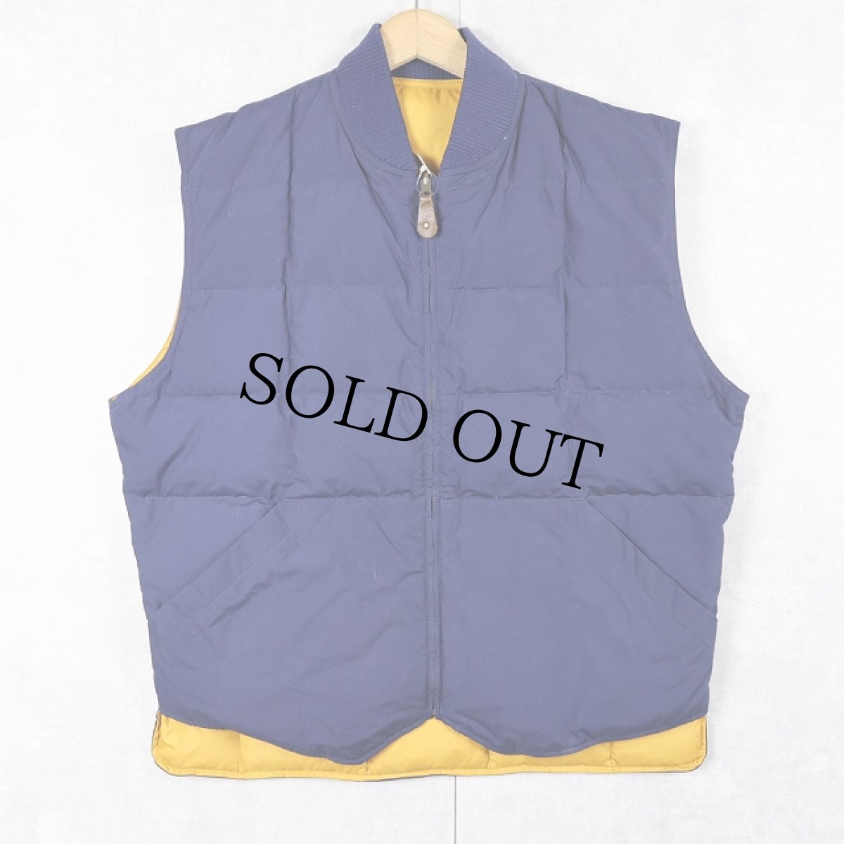 画像1: 80〜90's Eddie Bauer リバーシブル キルティング グースダウンベスト L (1)