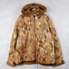 画像1: 90's LEGACY 裏ボア パッチワークレザージャケット 2XL (1)