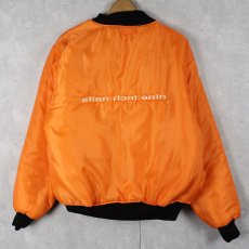 画像4: ROTHCO MA-1 TYPE "NINE INCH NAILS" ロックバンド ロゴ刺繍 フライトジャケット BLACK M (4)