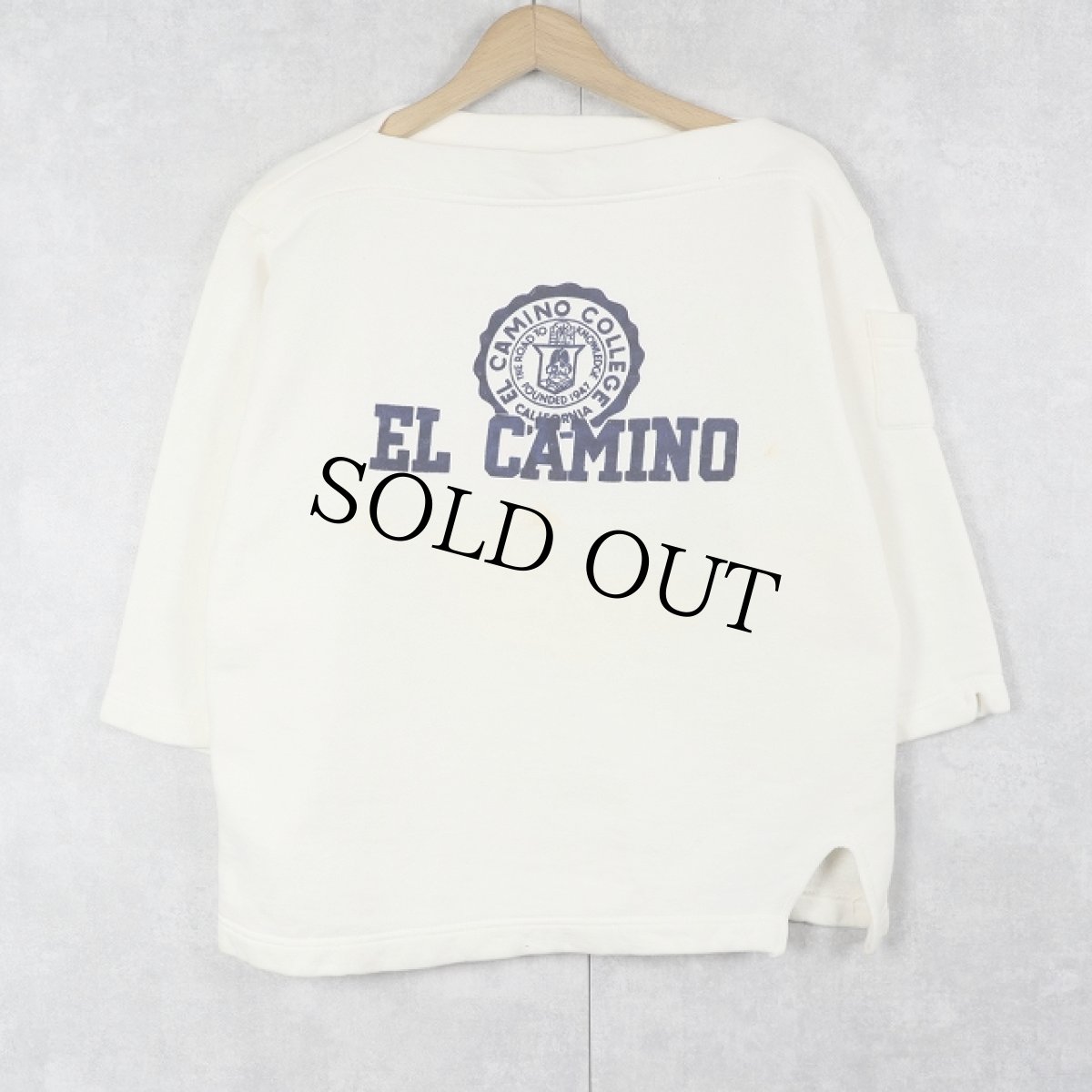 画像1: 60's "EL CAMINO" フロッキープリントスウェット (1)