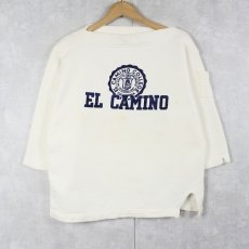 画像1: 60's "EL CAMINO" フロッキープリントスウェット (1)
