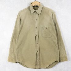 画像1: 90's ORVIS シャモアクロスシャツ M (1)