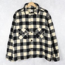 画像1: 50〜60's minnesota woolen バッファローチェック柄 ウールシャツ (1)