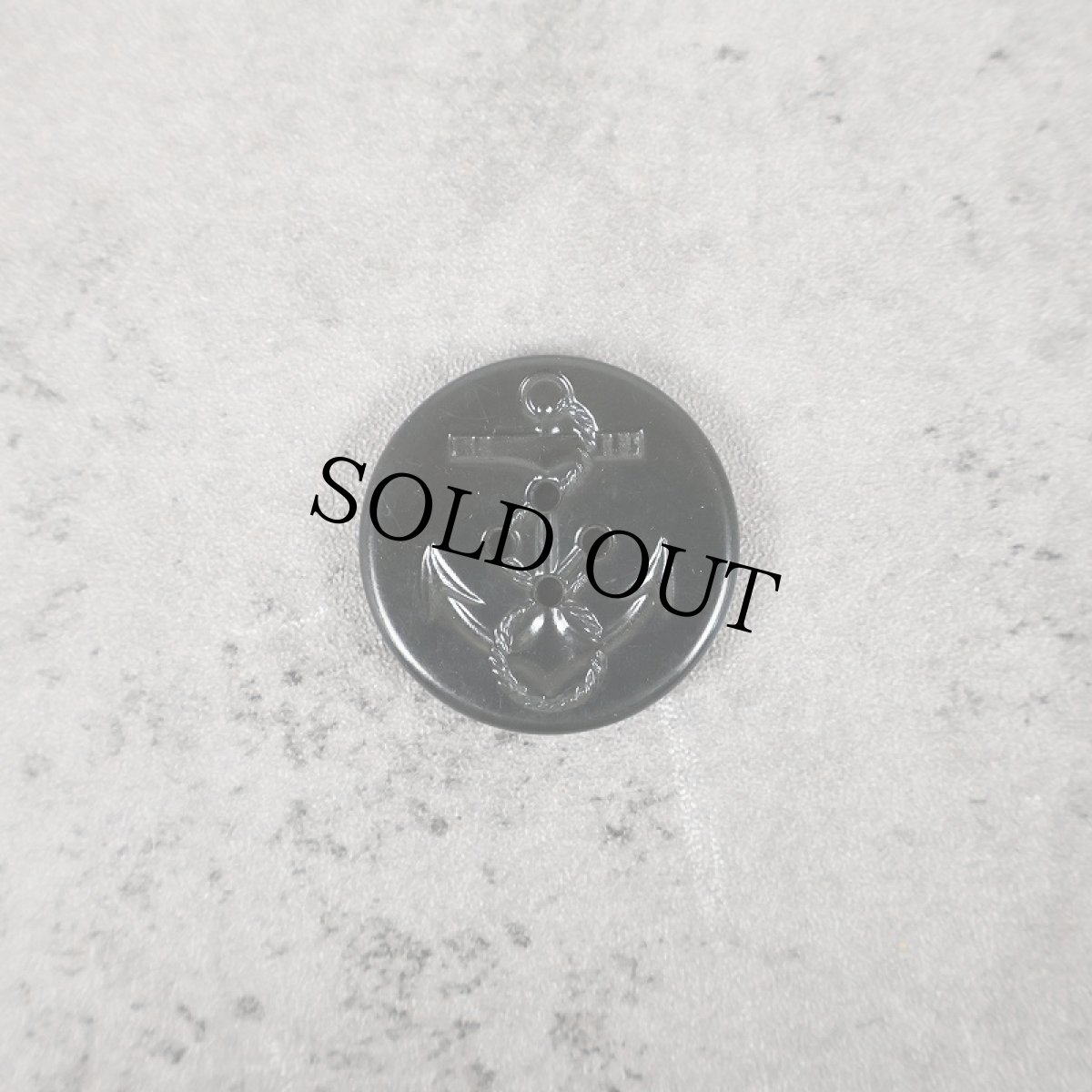 画像1: VINTAGE アンカーボタン BLACK (1)