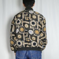 画像3: COCOON 総柄 シルクジャケット M (3)