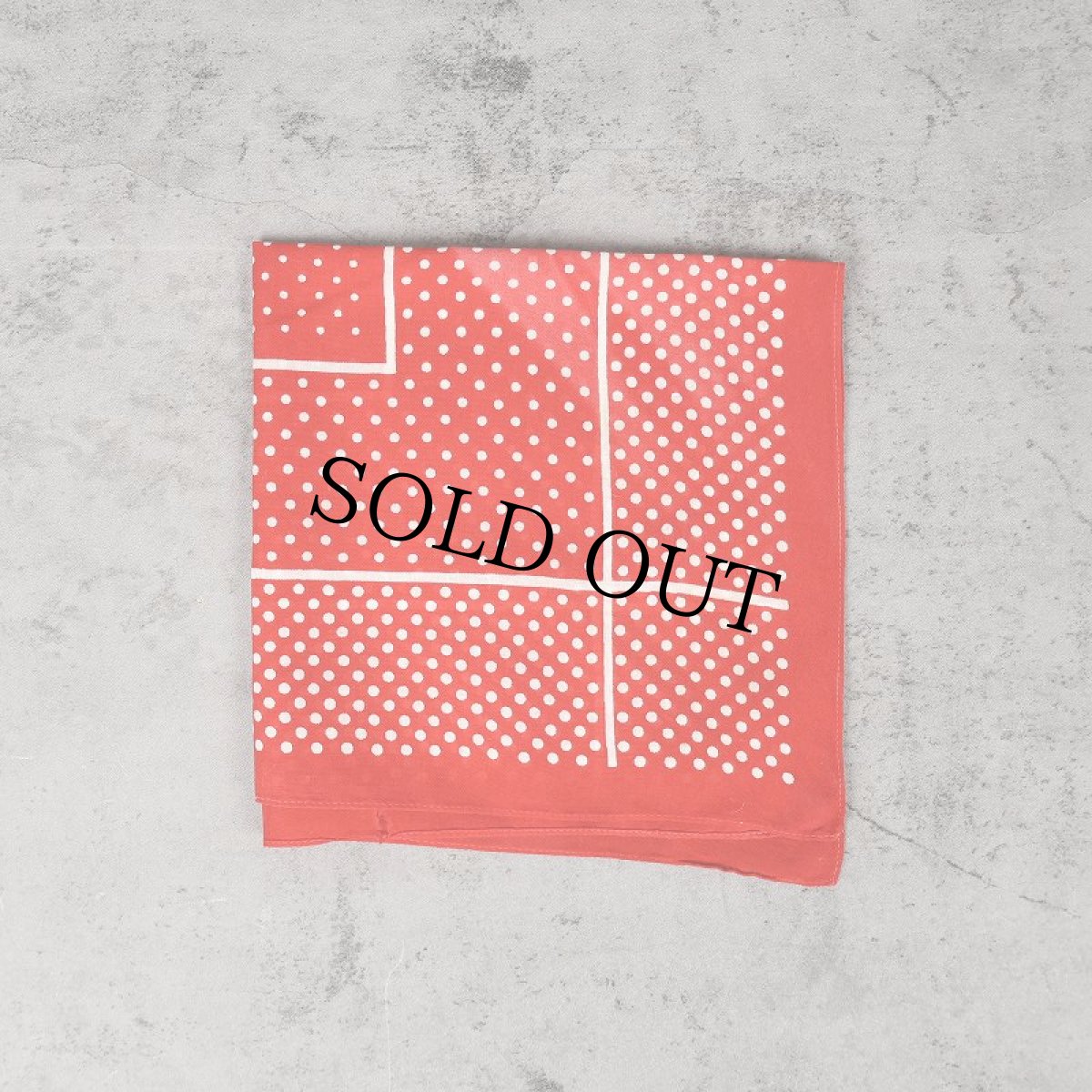 画像1: EURO VINTAGE ドット柄 バンダナ (1)