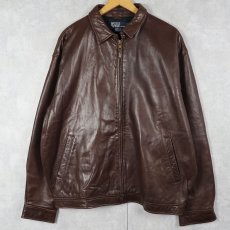 画像1: POLO Ralph Lauren ラムレザー スイングトップ XL (1)