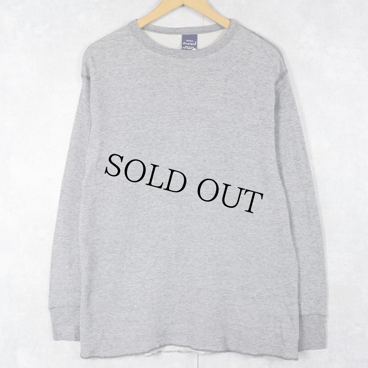 画像1: 90's duofold USA製 無地 2PLYカットソー M (1)