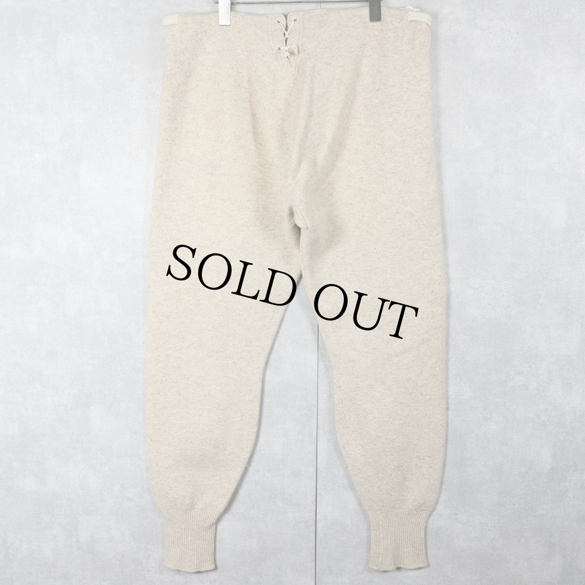 画像2: 40's〜 MEDLICOTT CMOPANY ウールアンダーパンツ W36 (2)