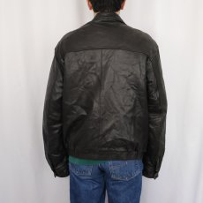 画像3: CHAPS ラムレザー スイングトップ BLACK M (3)