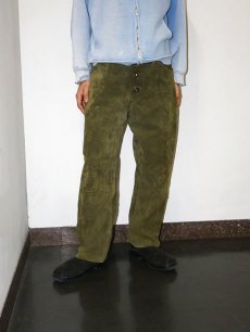 画像1: スエードレザーパンツ W34 (1)