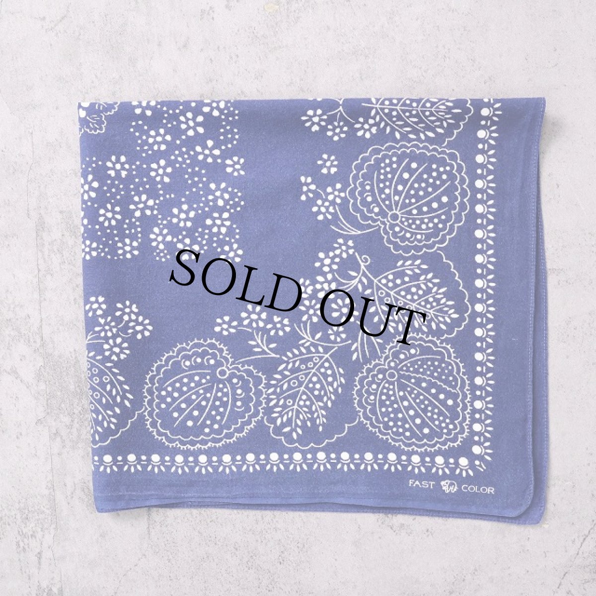 画像1: 50's エレファントブランド USA製 花柄バンダナ 下鼻 (1)