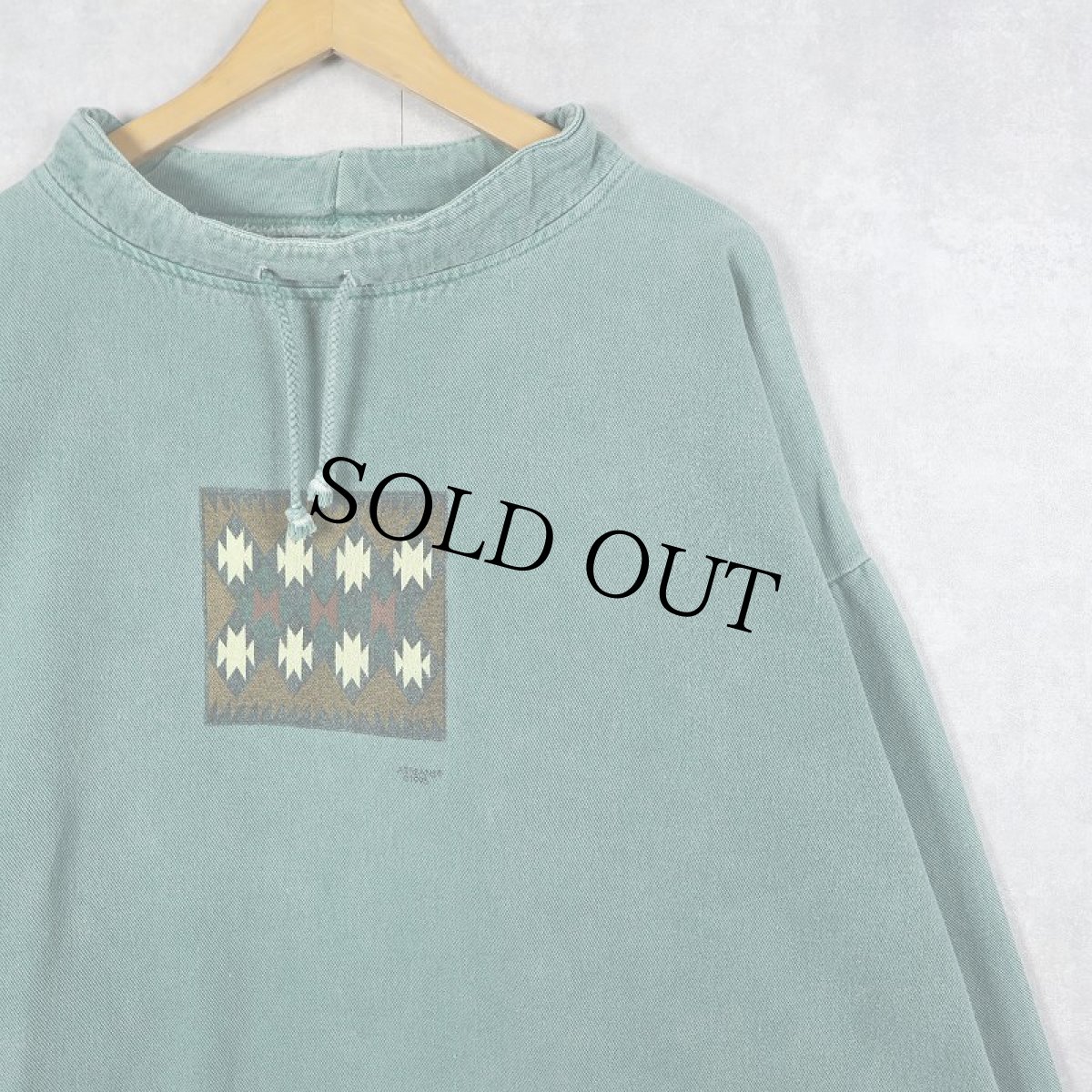 画像1: 90's WEK USA製 モックネック コットンプルオーバー SIZE3 (1)