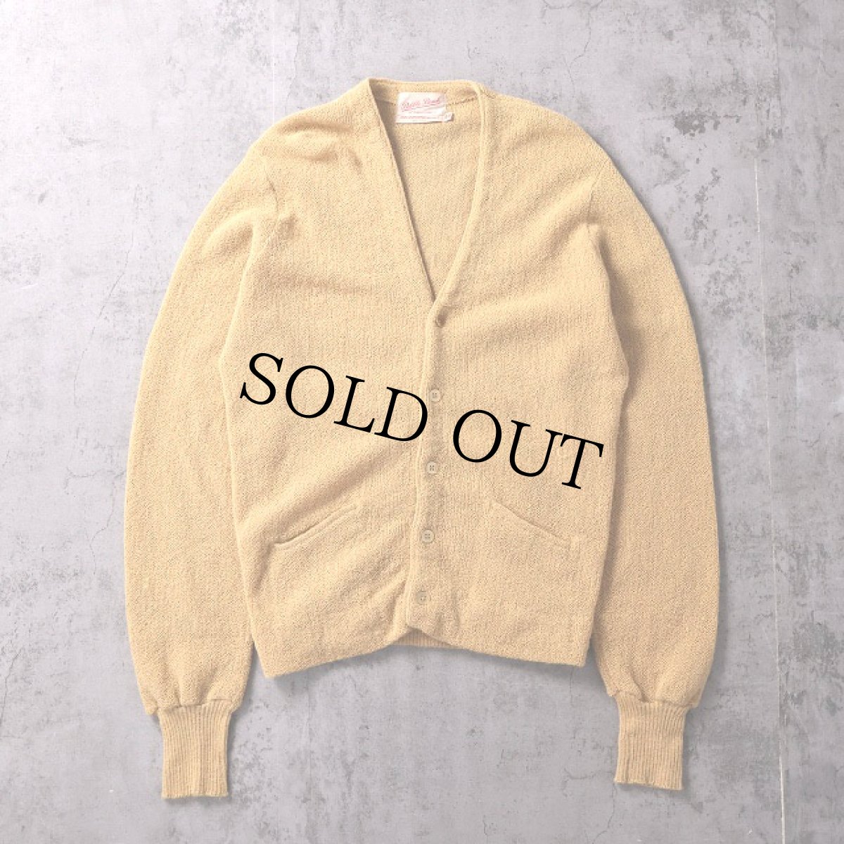 画像1: 60's Pebble Beach of CALIFORNIA アルパカニットカーディガン SIZE44 (1)