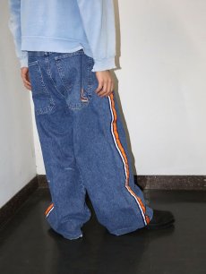 画像1: SONOMA BIG FIT サイドライン ワイドデニムパンツ W36 (1)