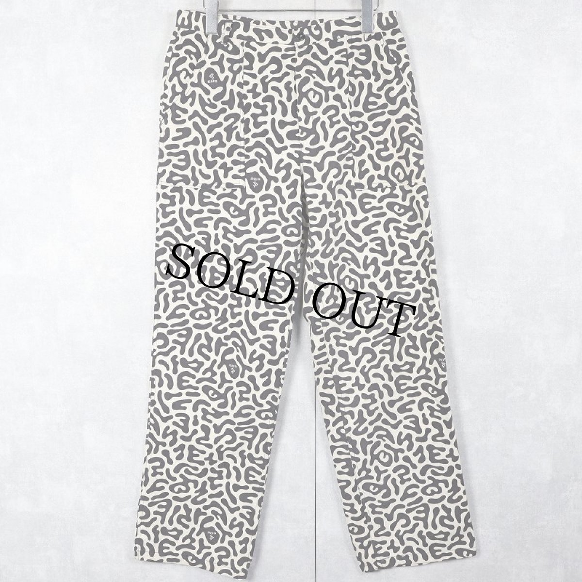 画像2: 70's 韓国 学生軍事訓練用 バクテリア迷彩 HBTパンツ W31 (2)