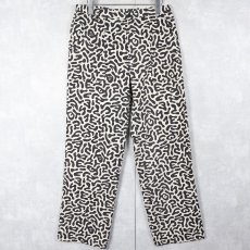 画像1: 70's 韓国 学生軍事訓練用 バクテリア迷彩 HBTパンツ W31 (1)