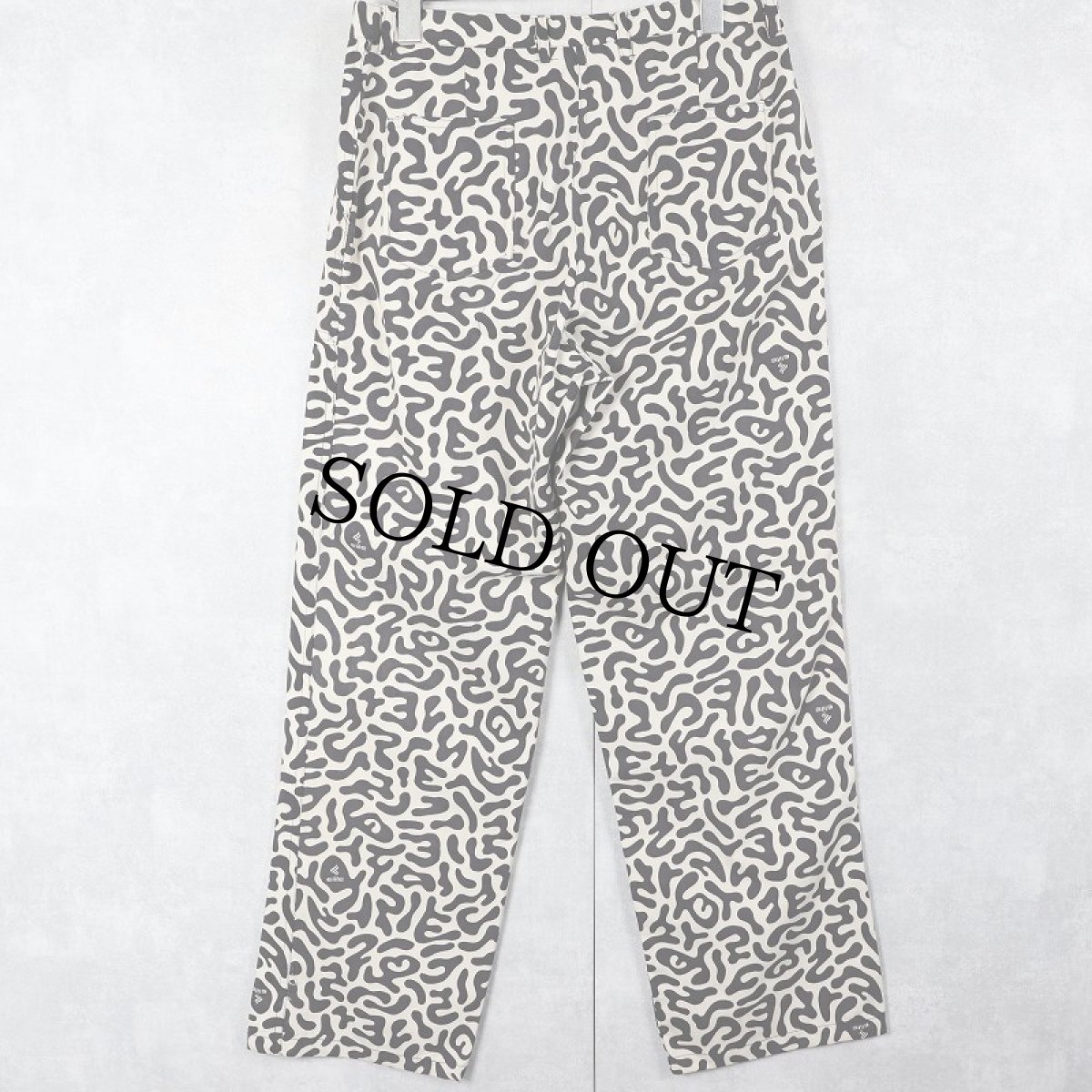 画像3: 70's 韓国 学生軍事訓練用 バクテリア迷彩 HBTパンツ W31 (3)