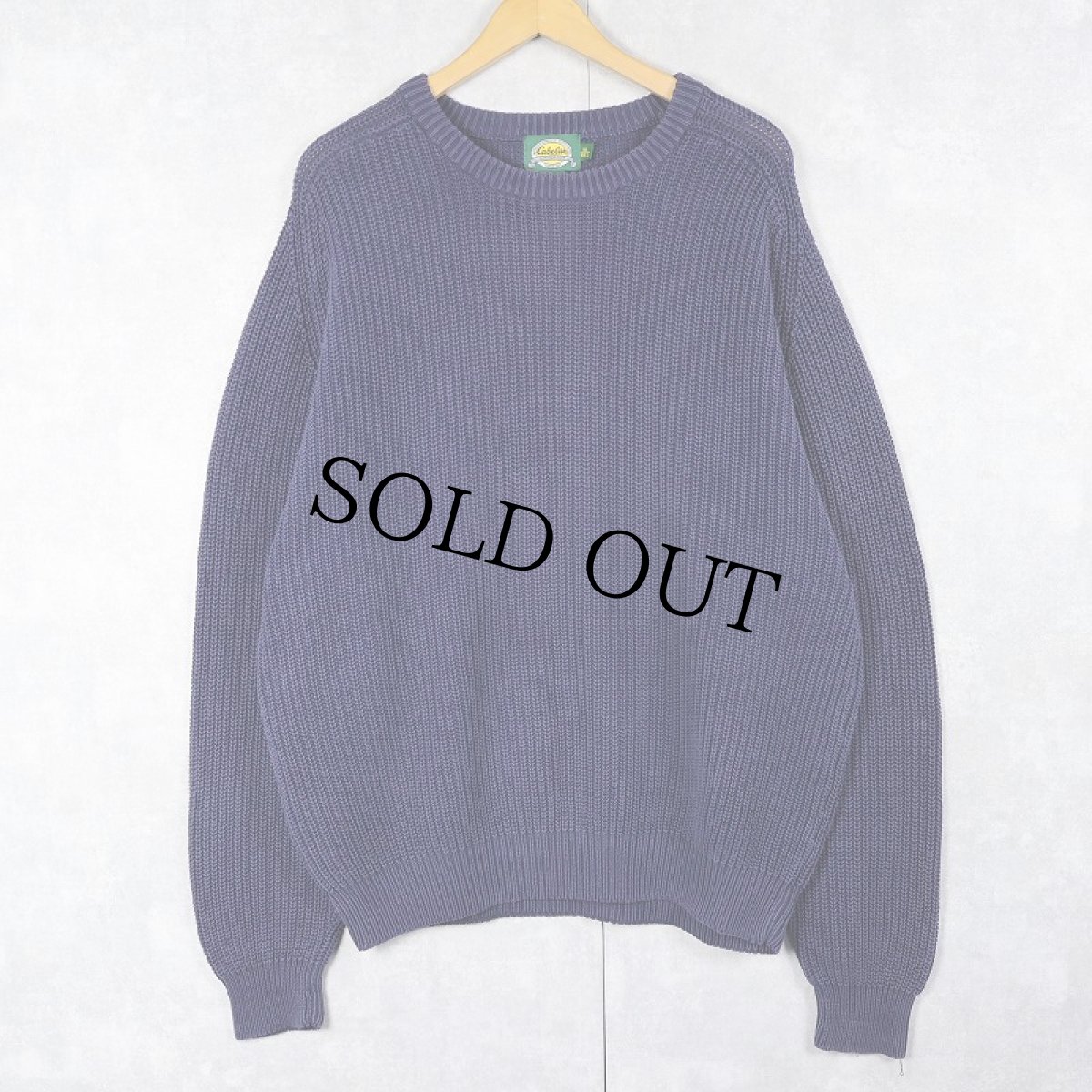 画像1: 90's Cabela's AUSTRALIA製 コットンニットセーター NAVY XL (1)