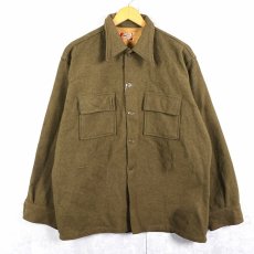 画像1: 40's RAJA by MARYLAND ウールシャツ (1)