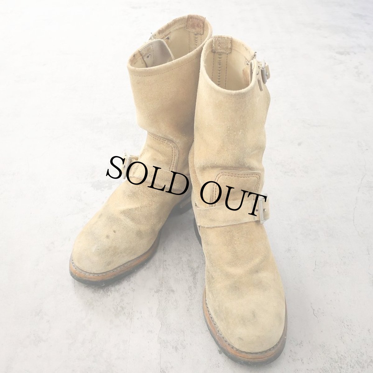 画像1: RED WING USA製 "PT99" スエードレザー エンジニアブーツ 25.5cm (1)