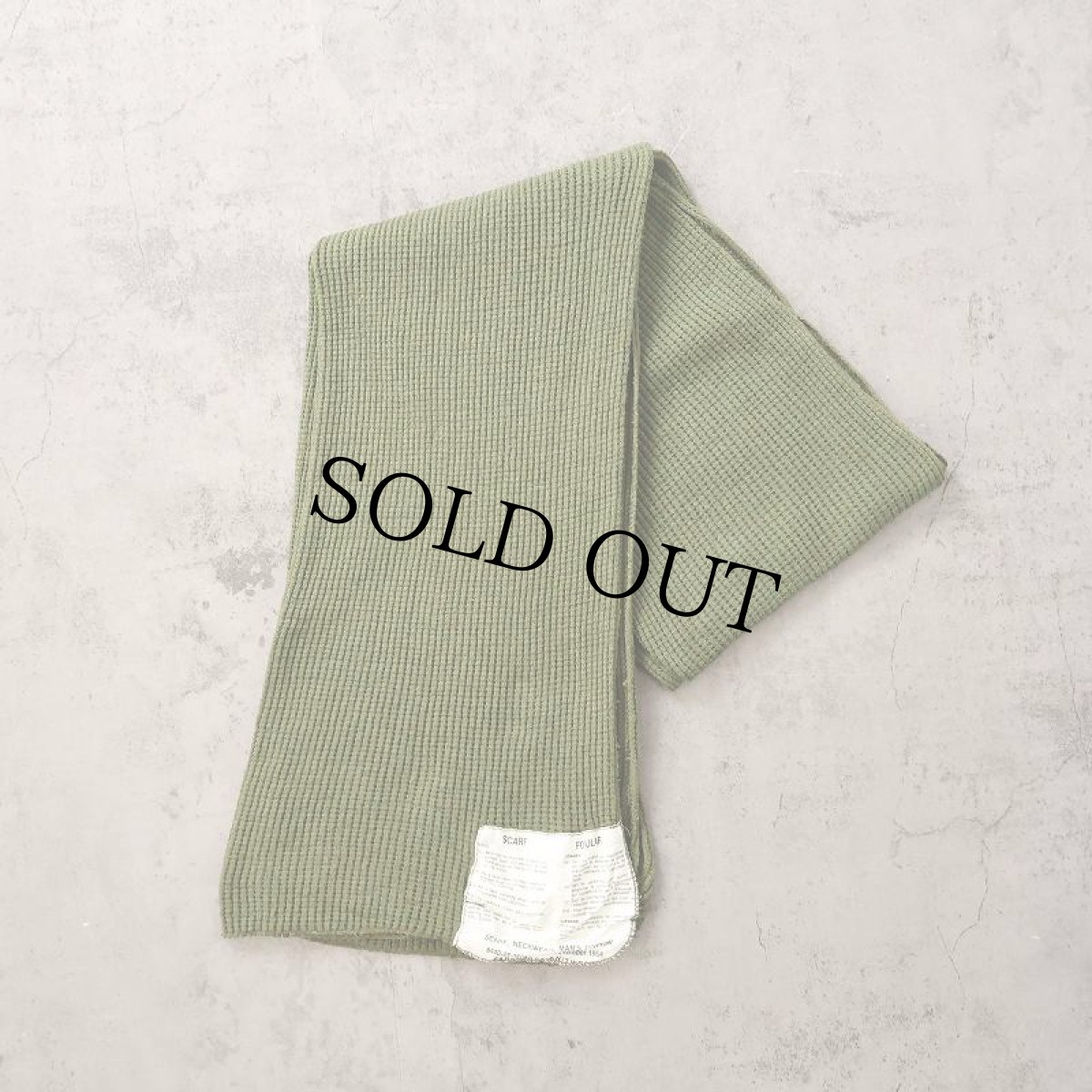 画像1: 80's CANADIAN ARMED FORCE コットンメッシュスカーフ (1)