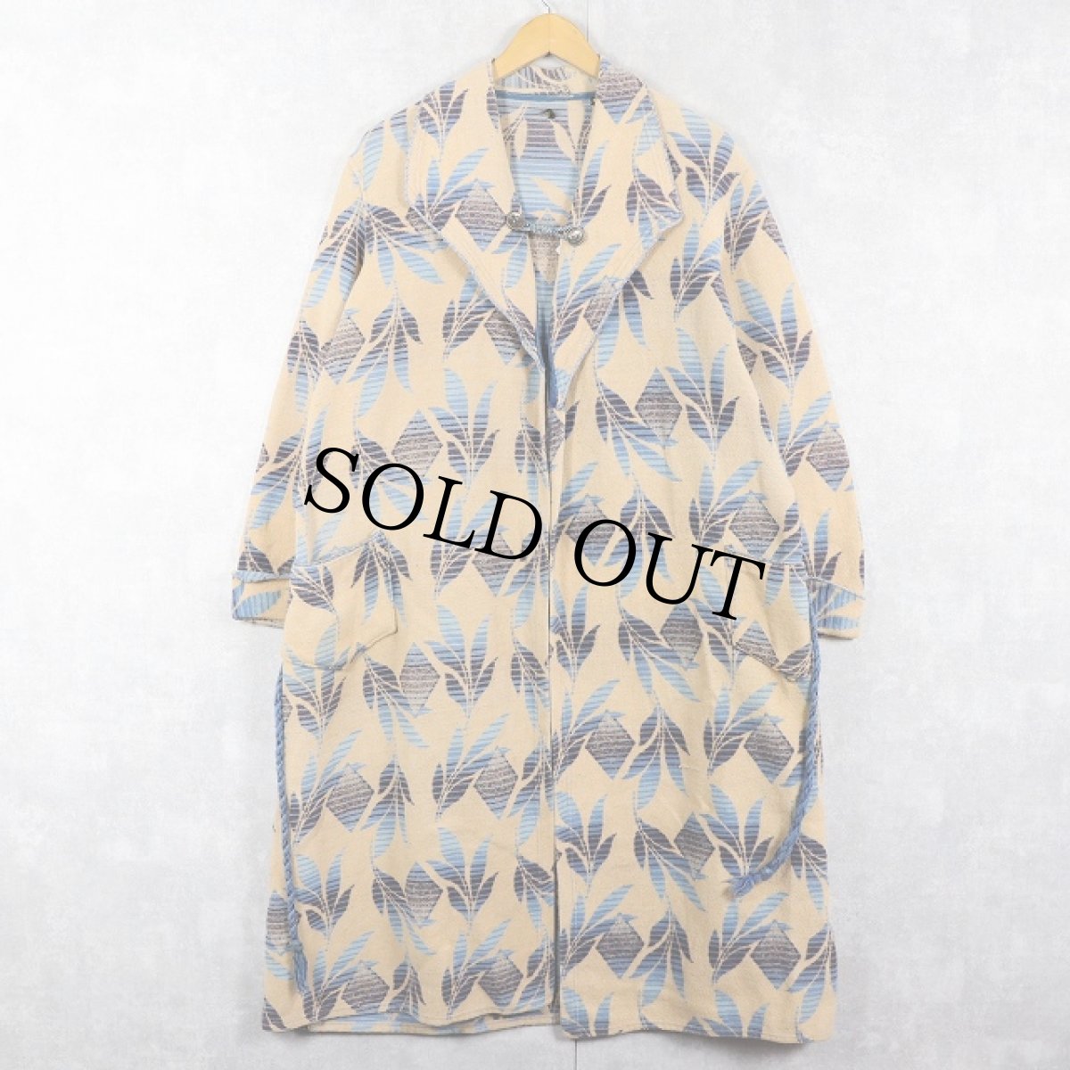 画像1: 40's ビーコン ウールブランケットガウン (1)