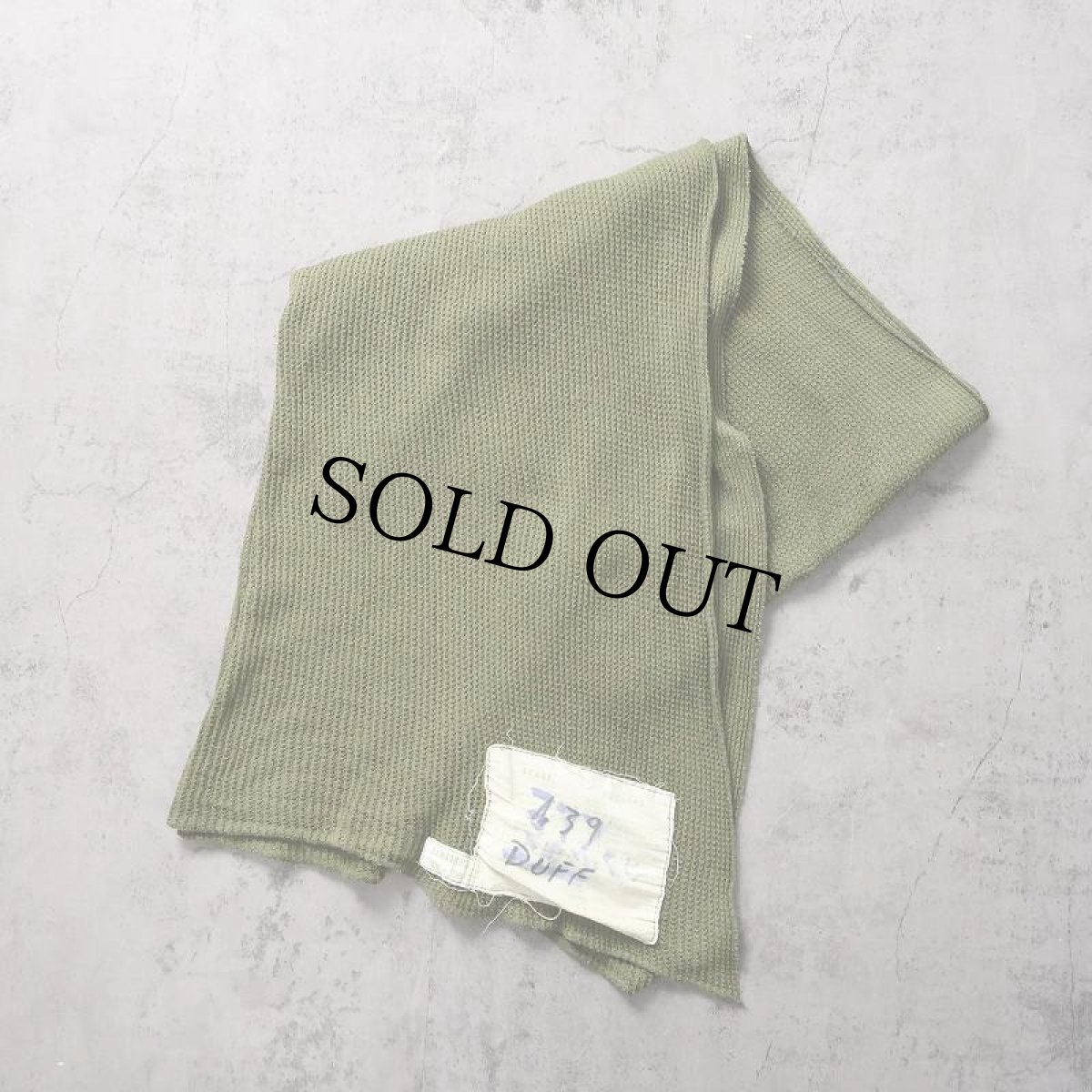 画像1: 60's CANADIAN ARMED FORCE コットンメッシュスカーフ (1)