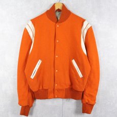 画像1: 60's DEERFOOT USA製 切り替えデザイン ウールスタジャン SIZE42 (1)