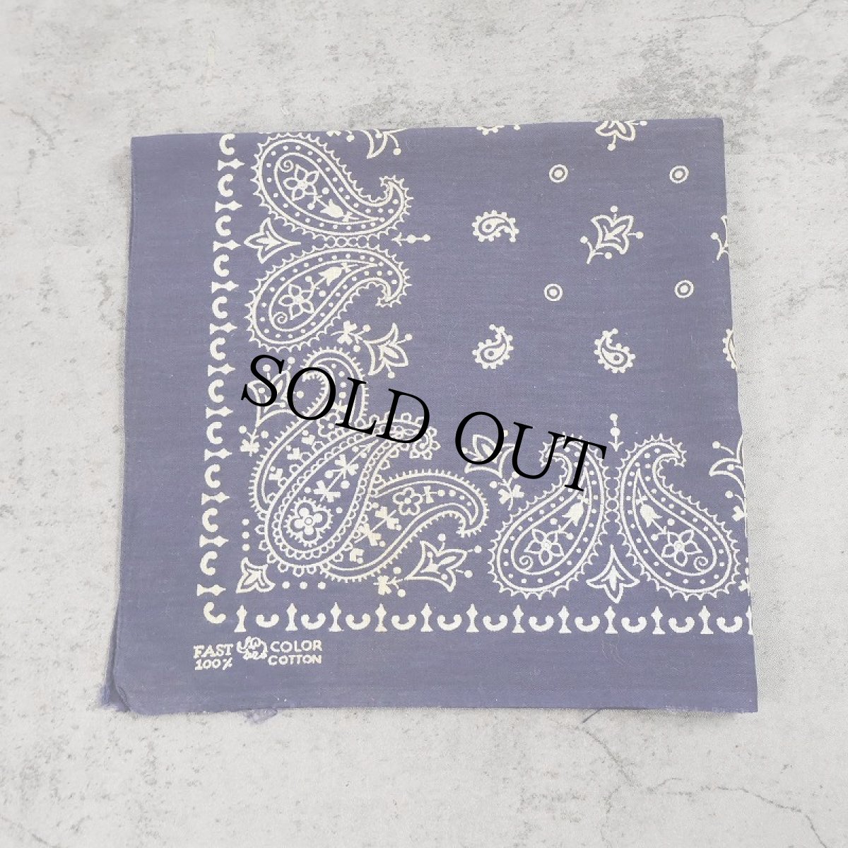 画像1: 60's エレファントブランド USA製 ペイズリー柄 バンダナ 上鼻 (1)