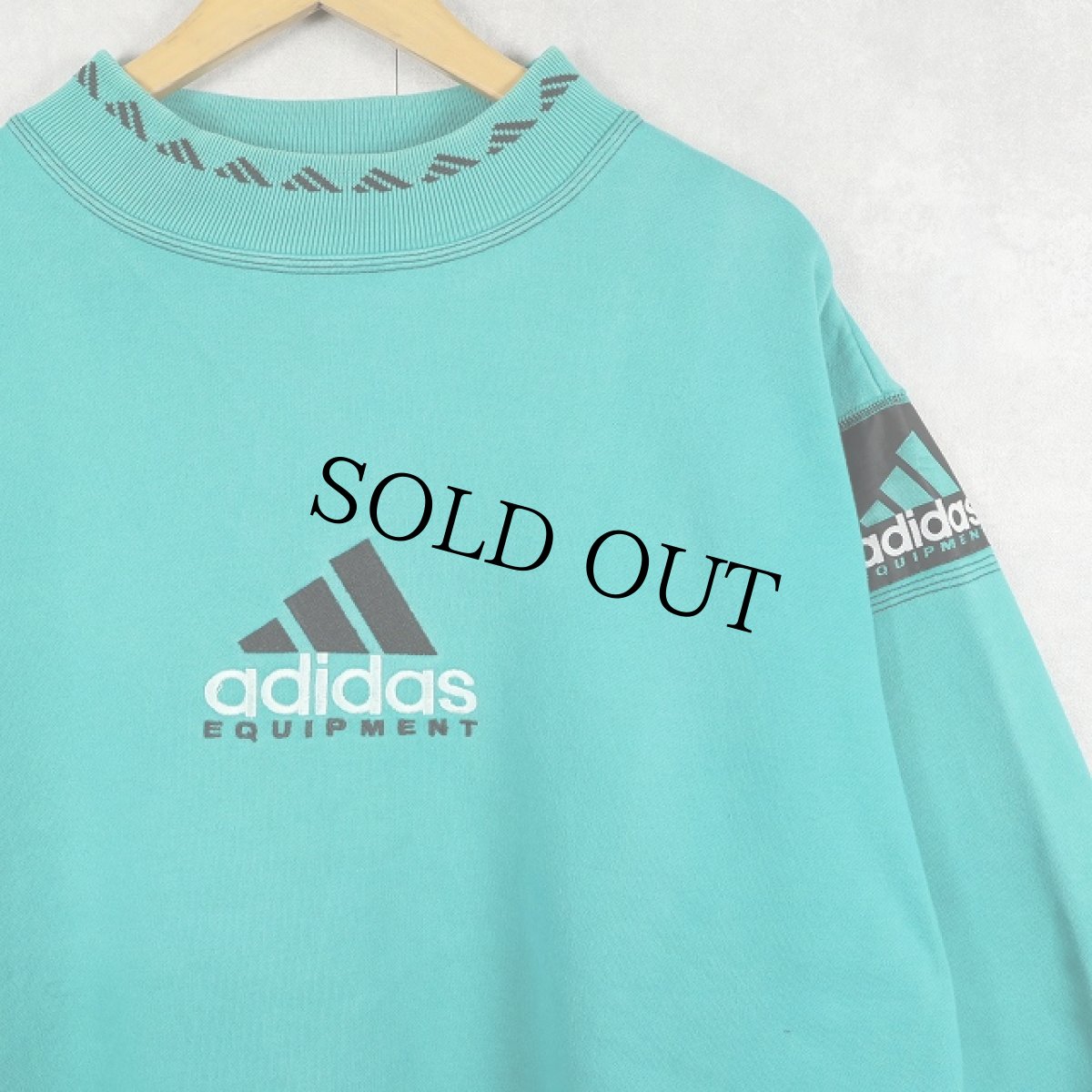 画像1: 90's adidas EQUIPMENT ロゴ刺繍 スウェット  (1)