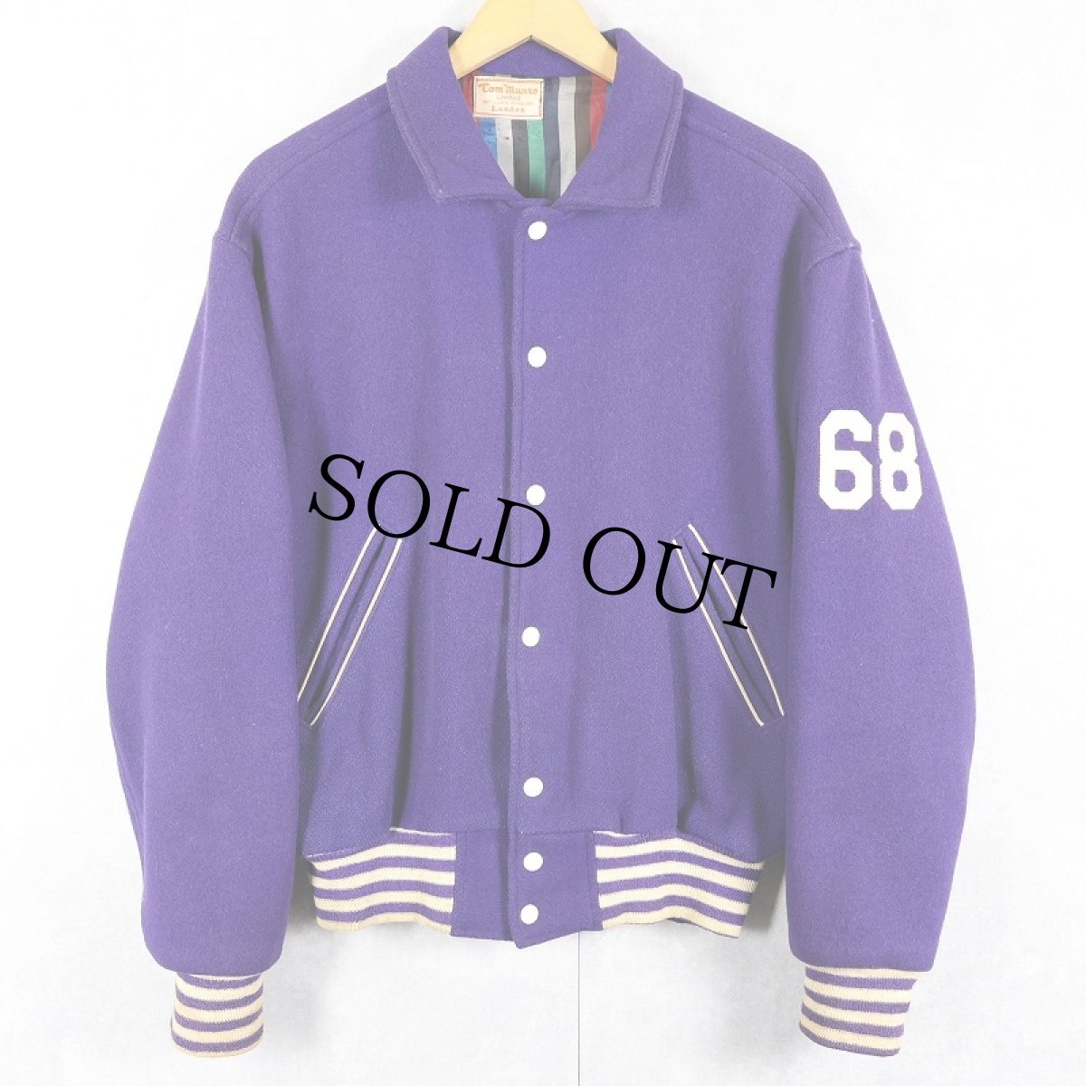 画像1: 60〜70's Tom Munro "WESTERN" パッチ付き ウールスタジャン (1)