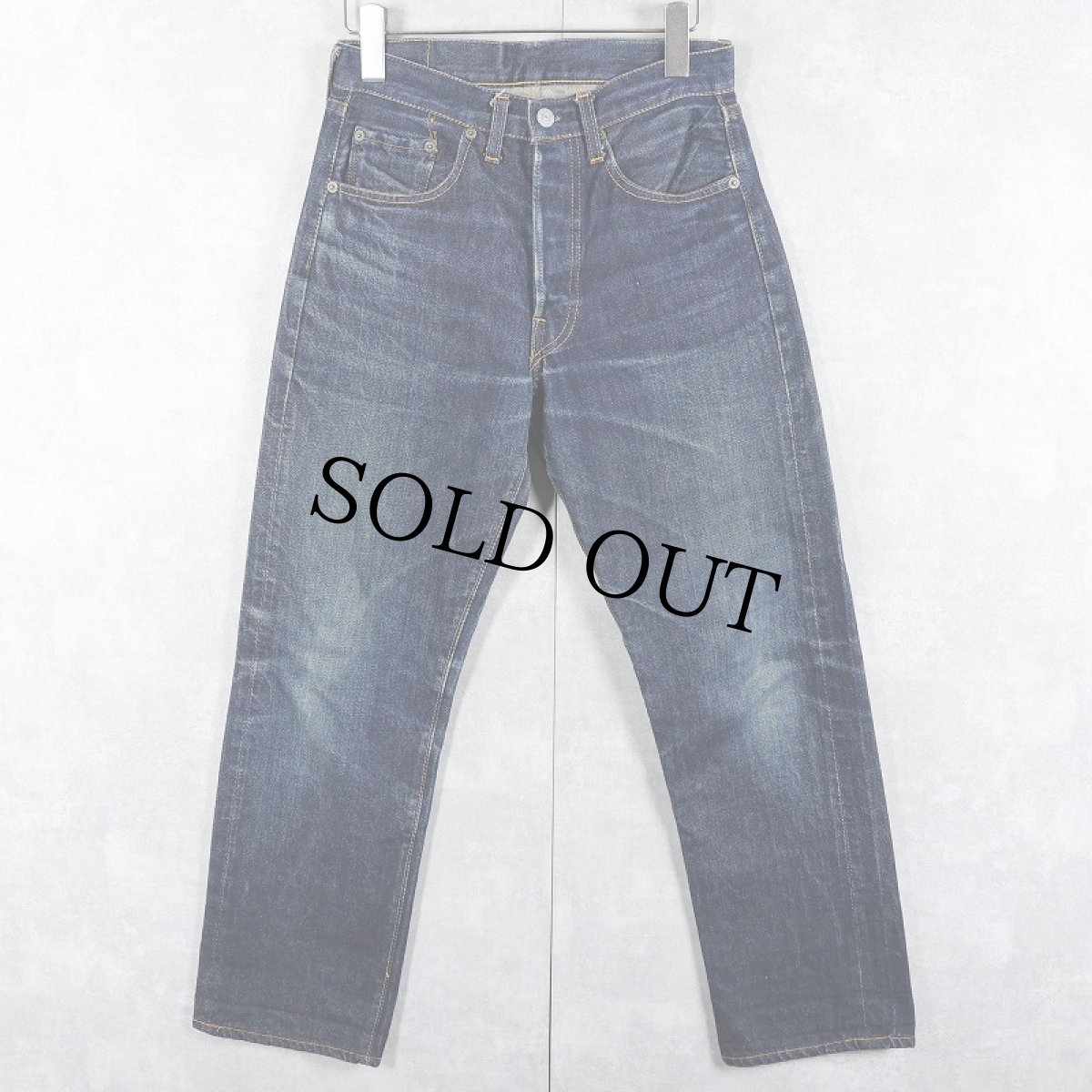 画像1: 60~70's LEVI'S 501 BIGE デニムパンツ W28 (1)