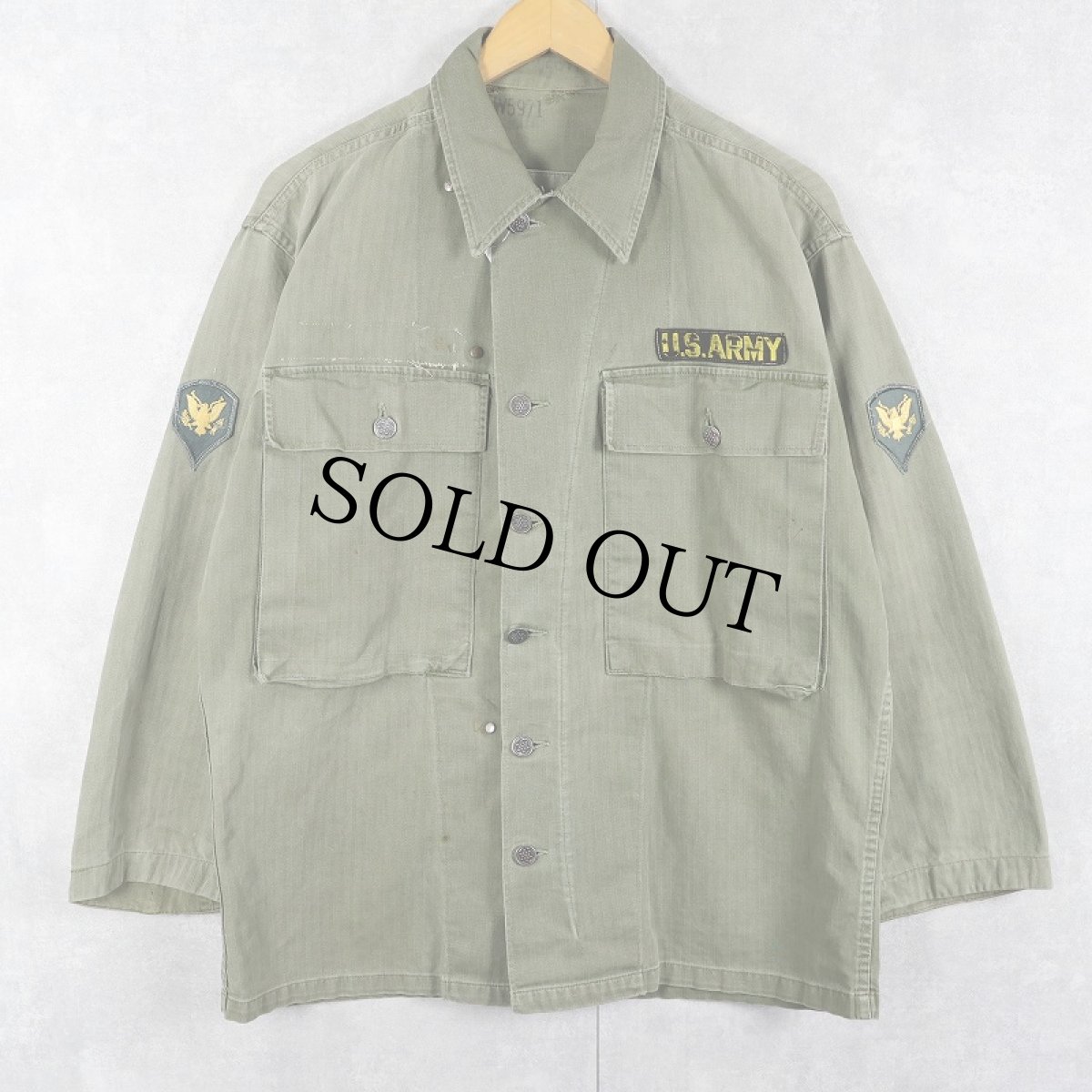 画像1: 40's U.S.ARMY 13スター M-43 HBTジャケット (1)