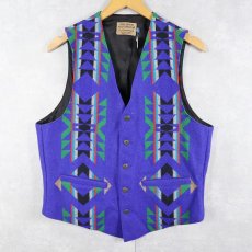 画像1: 80's PENDLETON USA製 ネイティブ柄 ウールベスト SIZE40 (1)