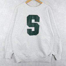 画像2: 90's Champion REVERSE WEAVE USA製 "MICHIGAN STATE SWIMMING & DIVING" プリントスウェット XXL (2)