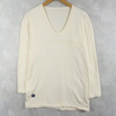 画像2: 東ドイツ軍 Uネック インサイドアウト アンダーシャツ (2)