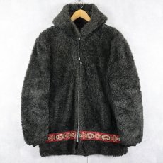 画像2: 70's〜 CLIMATIC チロリアンテープ キルティングライナー フェイクファージャケット (2)