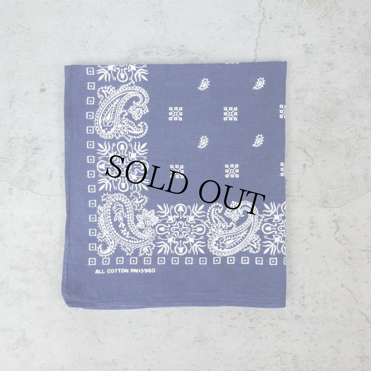 画像1: 70's USA製 総柄バンダナ (1)