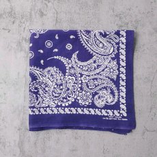 画像1: 60's FAST COLOR ペイズリー柄 バンダナ (1)