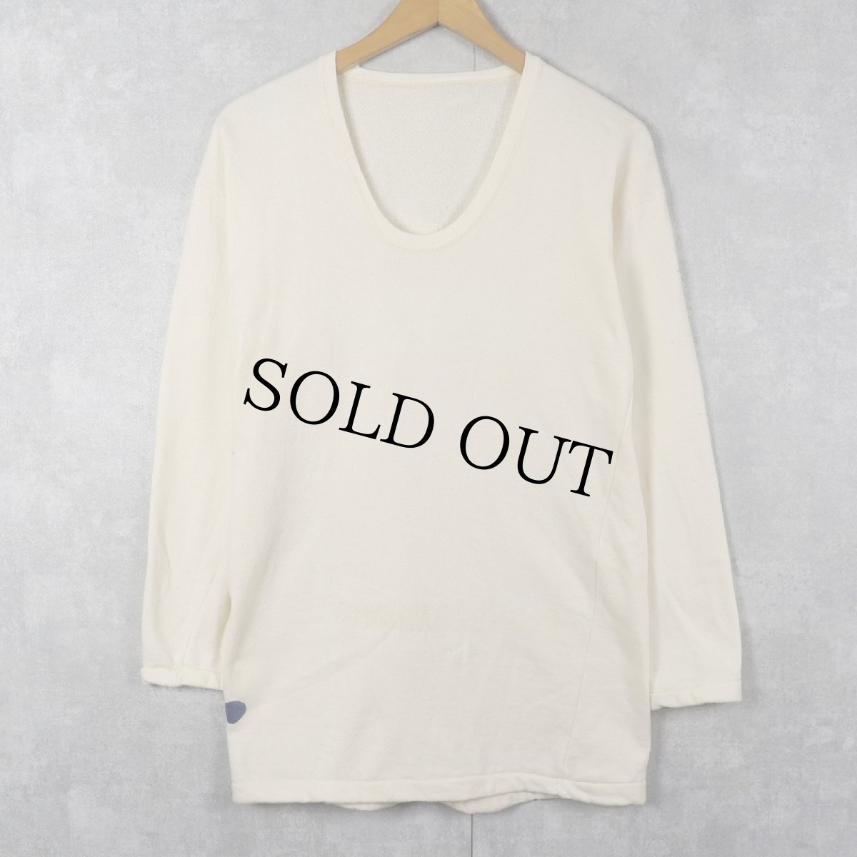 画像2: 東ドイツ軍 Uネック インサイドアウト アンダーシャツ (2)