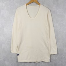 画像2: 東ドイツ軍 Uネック インサイドアウト アンダーシャツ (2)